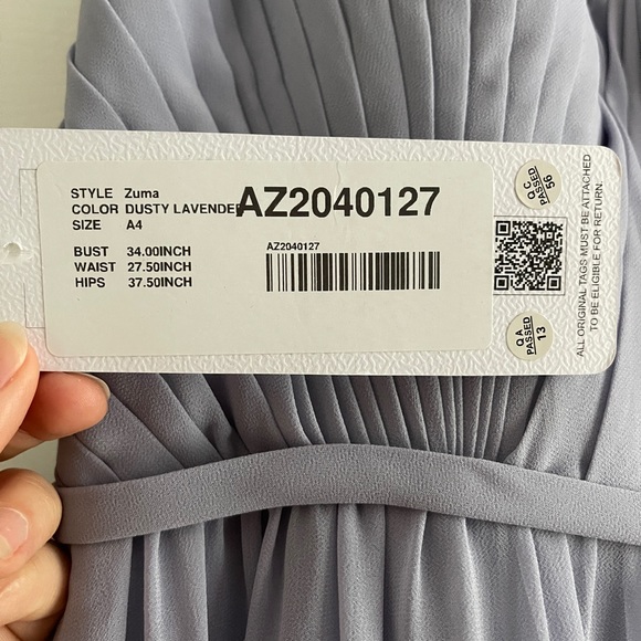 Azazie Bridesmaid Dress Zuma in Dusty Lavender - Picture 5 of 5
